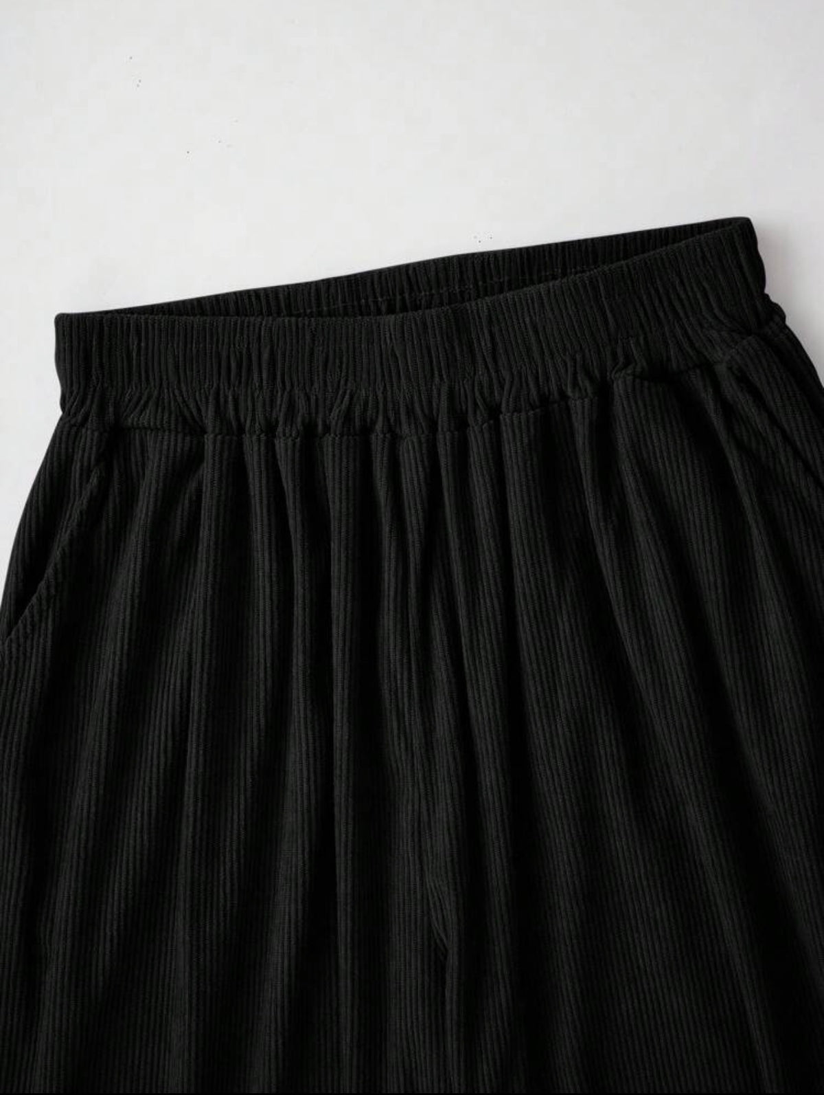 Women Leopard Print Elastic Waist Fluffy Loose Pants