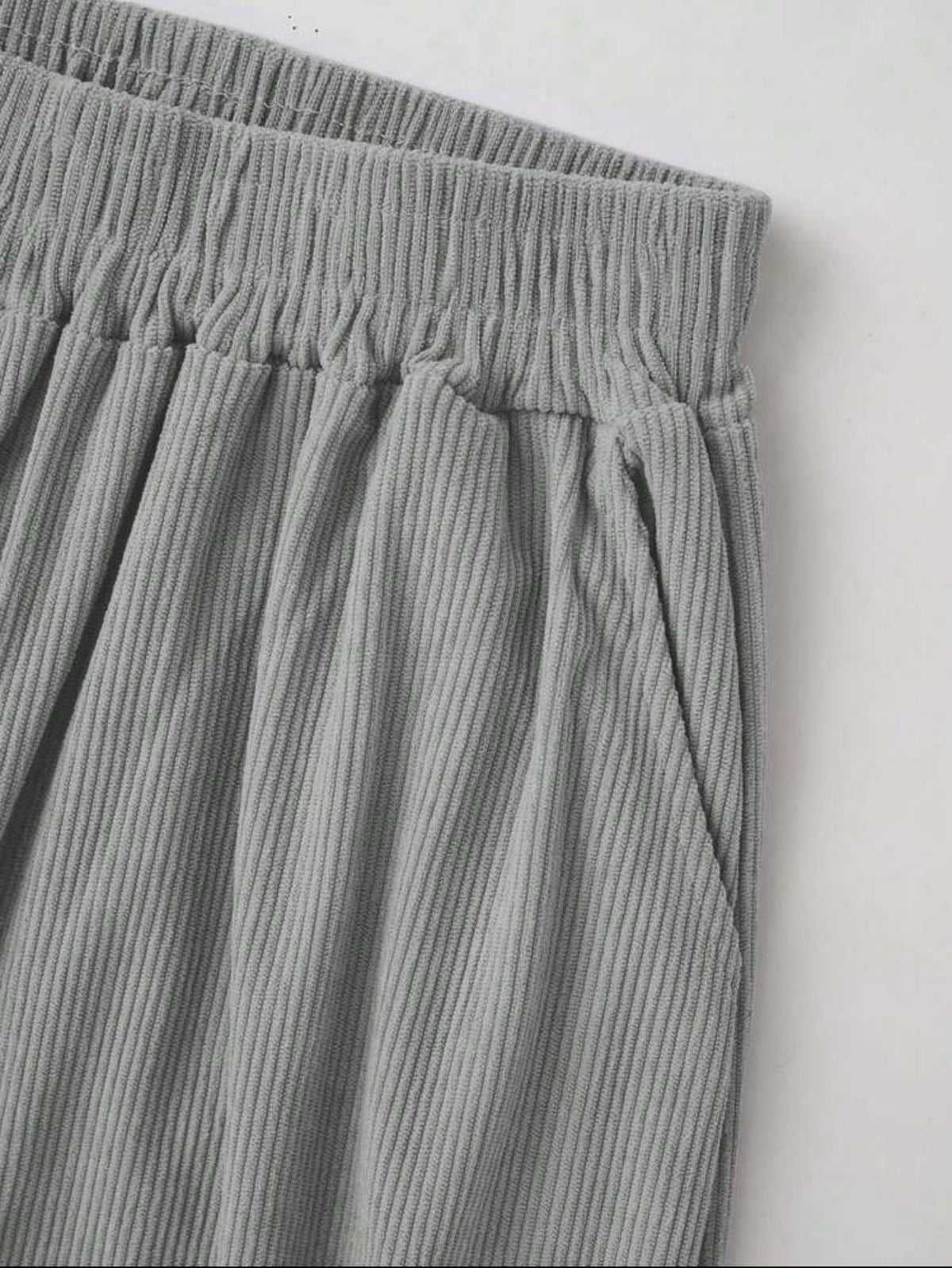 Women Leopard Print Elastic Waist Fluffy Loose Pants