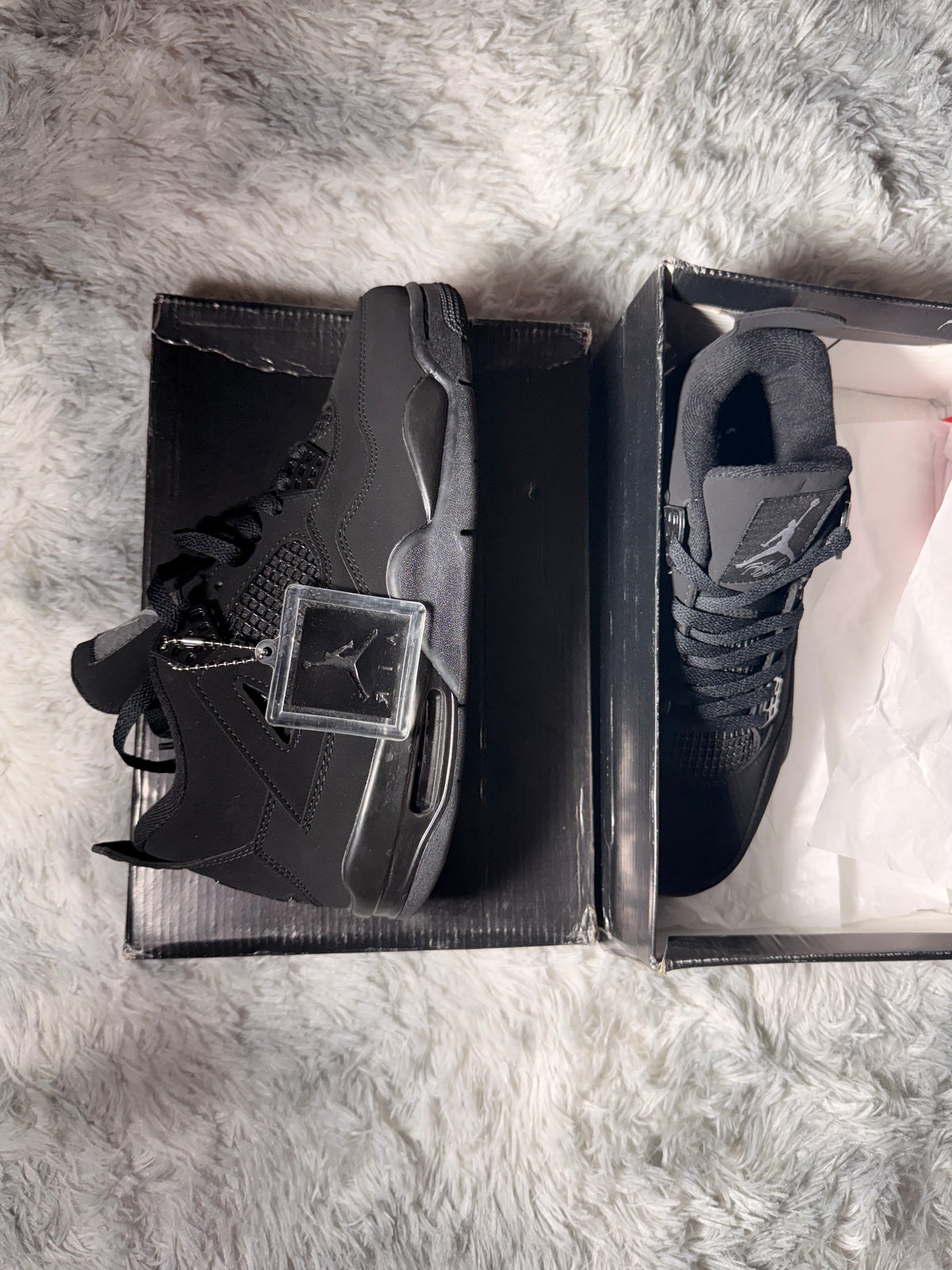 AJ4 Black Men and Women Shoes
