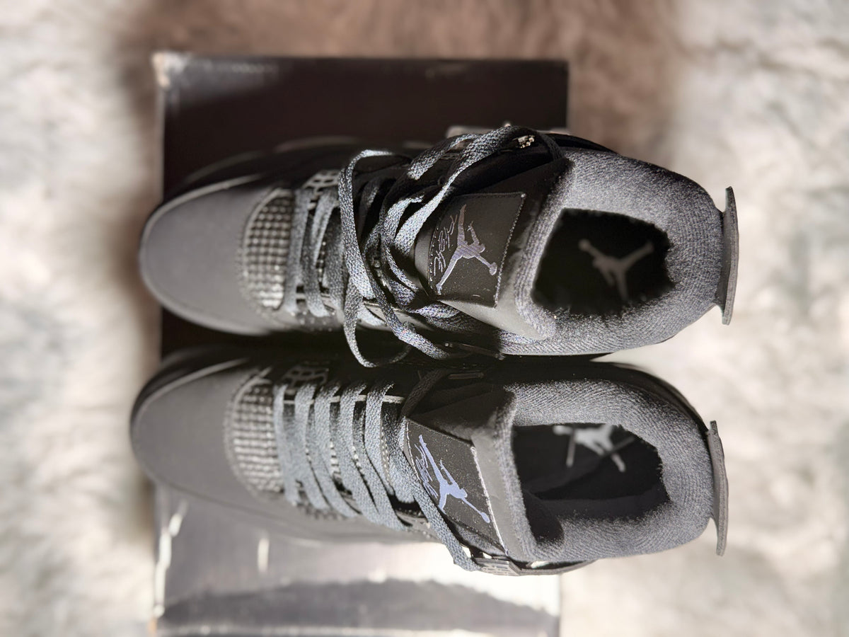 AJ4 Black Men and Women Shoes