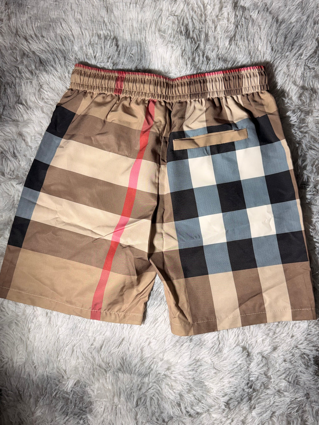 Burberry Check Drawstring Shorts