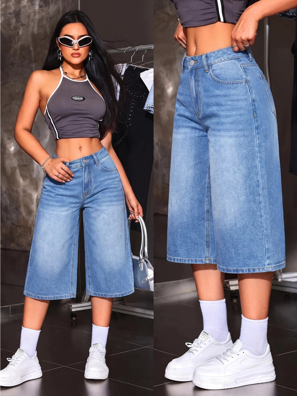 Women's Fashion Button Pocket Loose