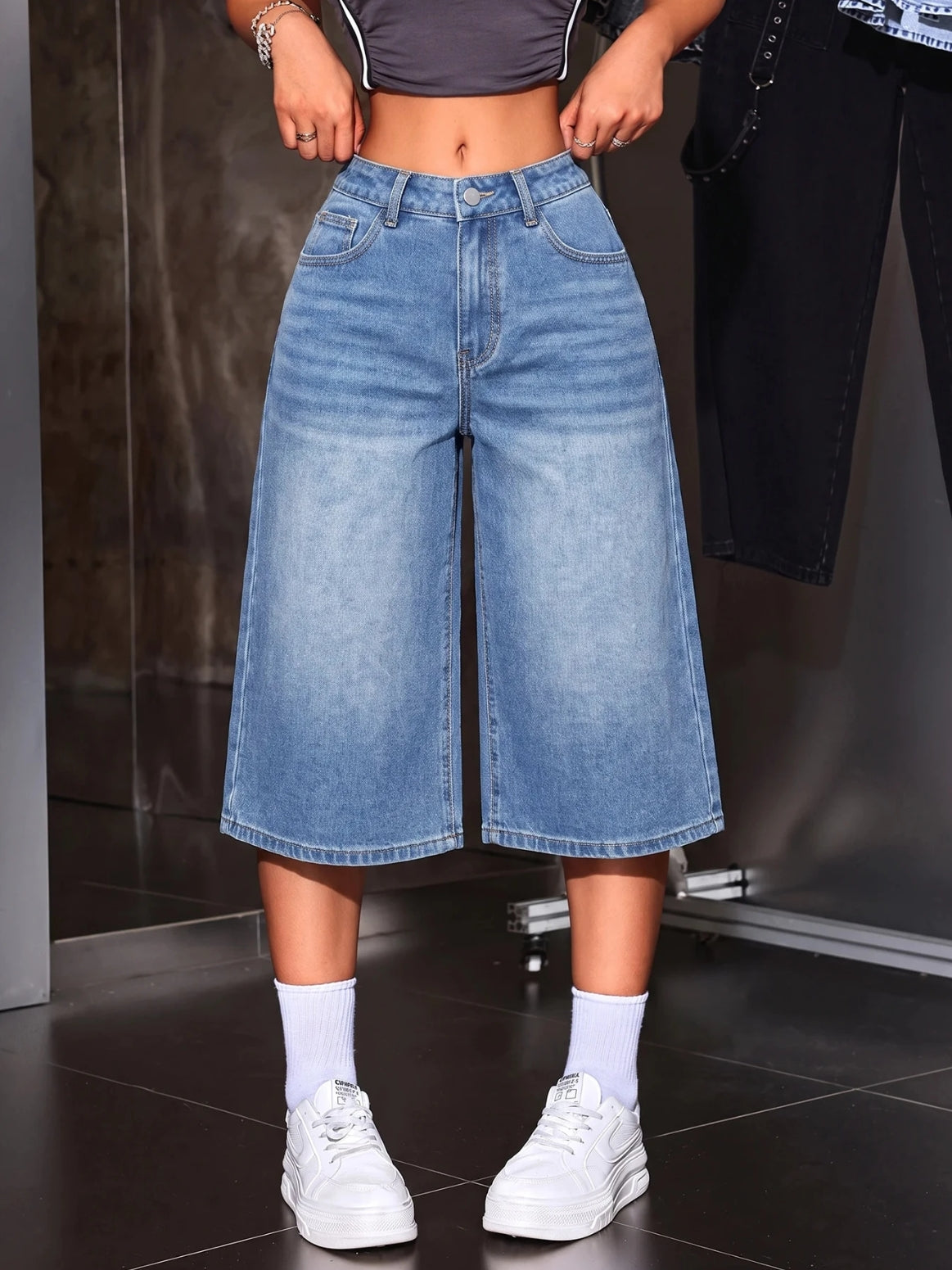 Women's Fashion Button Pocket Loose