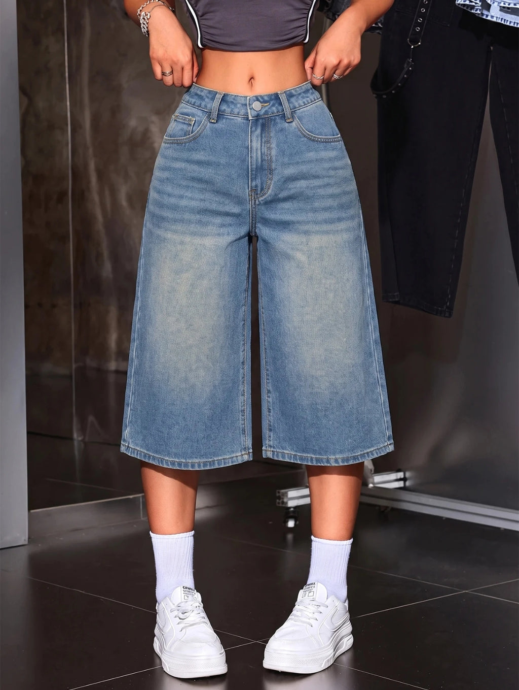 Women's Fashion Button Pocket Loose