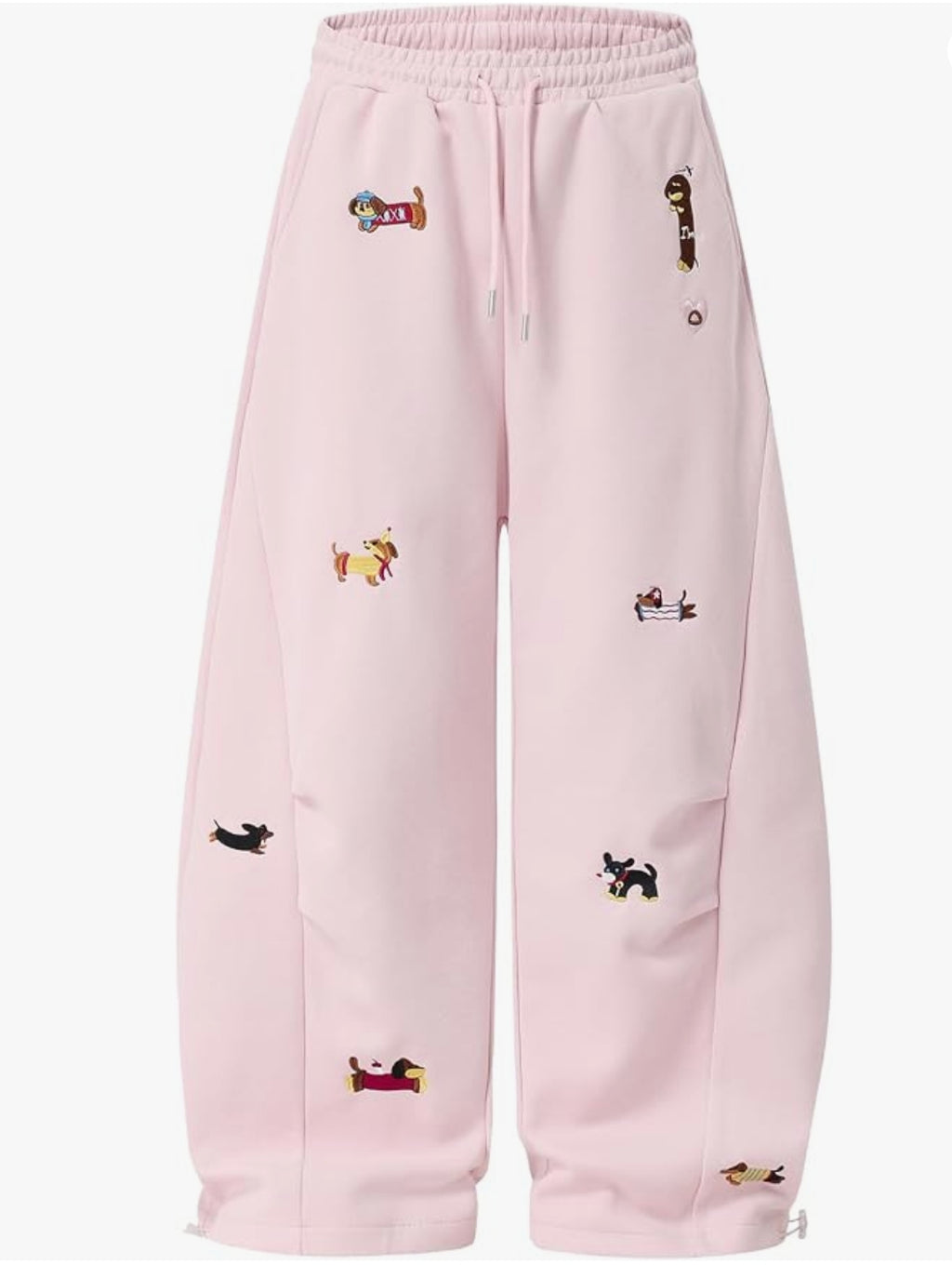 Aelfric Eden Embroidery Puppy Baggy Barrel Sweatpants