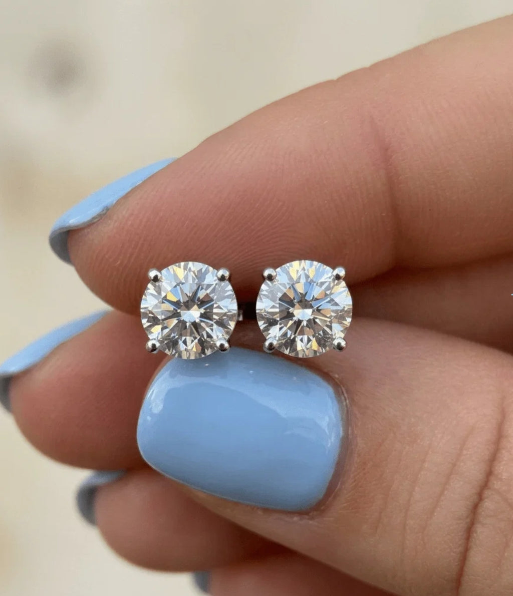 Moissanite Stud Earrings