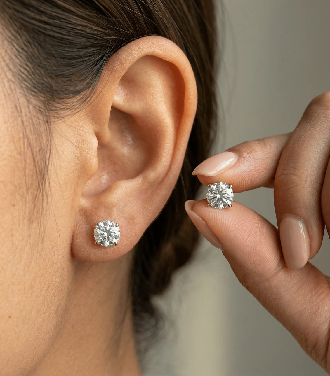 Moissanite Stud Earrings