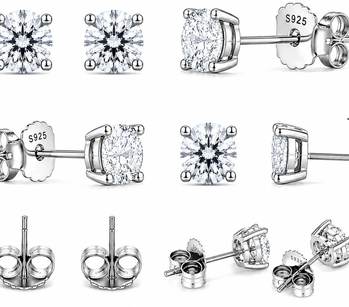Moissanite Stud Earrings