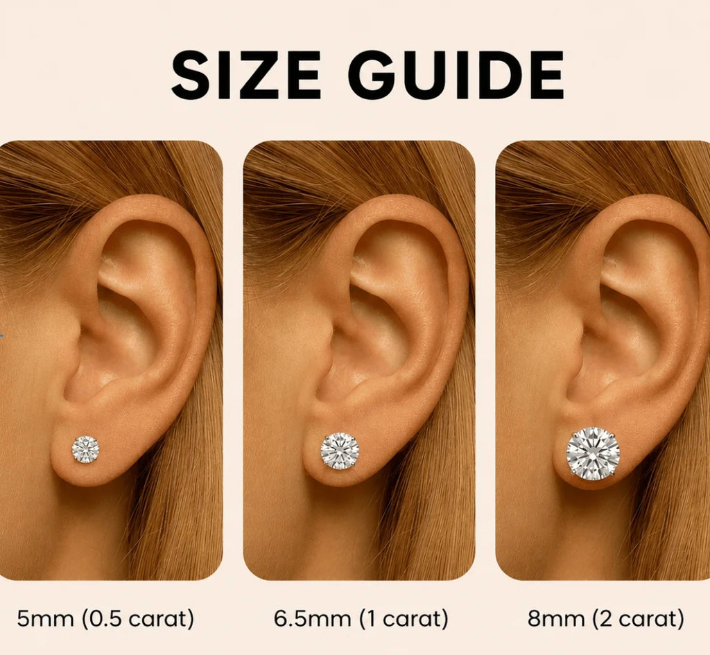 Moissanite Stud Earrings