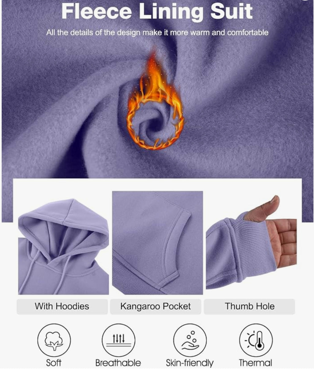 Flygo Womens Fleece 2 Piece